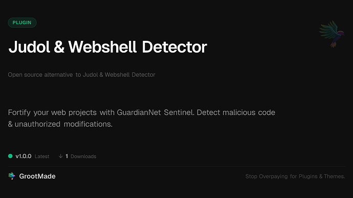 Judol & Webshell Detector