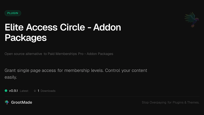 Elite Access Circle - Addon Packages