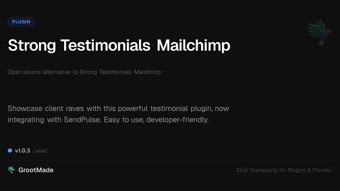 Strong Testimonials Mailchimp