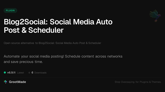 Blog2Social: Social Media Auto Post & Scheduler
