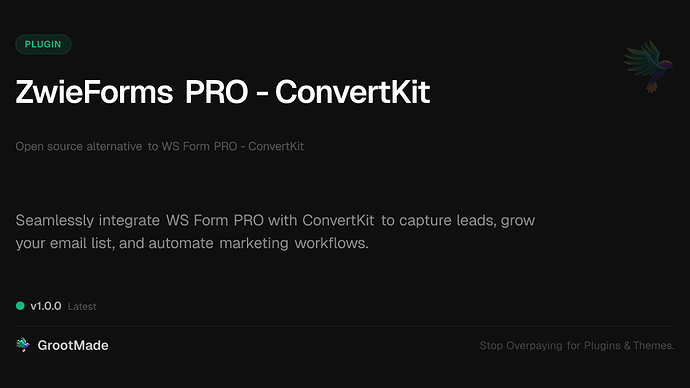 ZwieForms PRO - ConvertKit