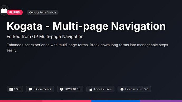 GP Multi-page Navigation