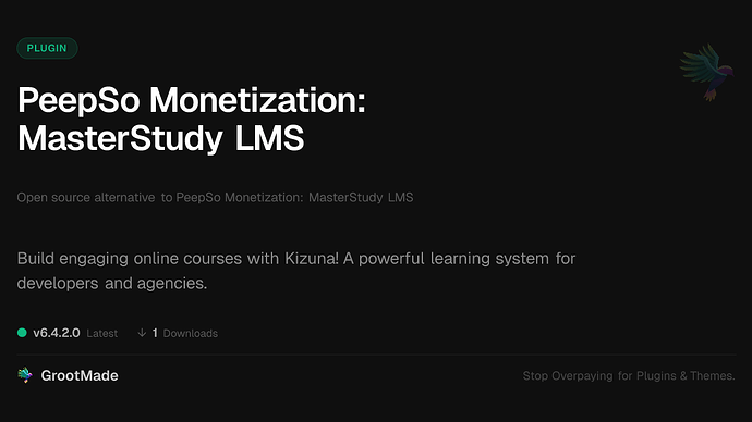 PeepSo Monetization: MasterStudy LMS