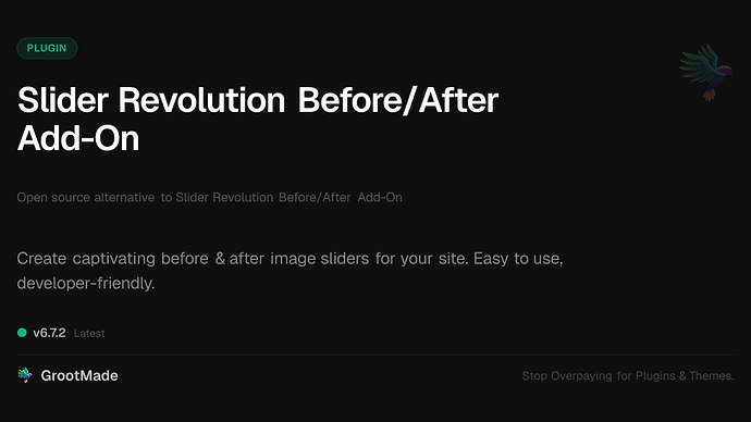 Slider Revolution Before/After Add-On