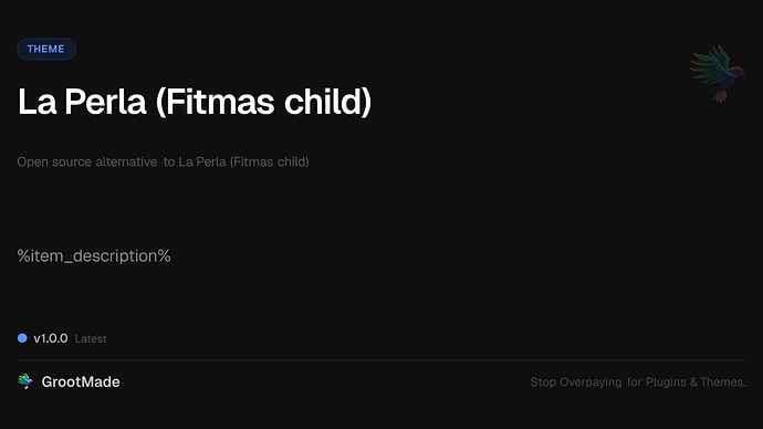 La Perla (Fitmas child)