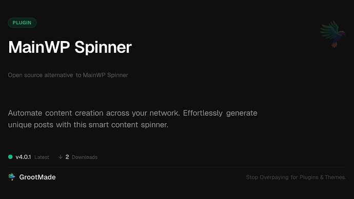 MainWP Spinner