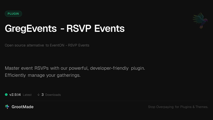 GregEvents - RSVP Events