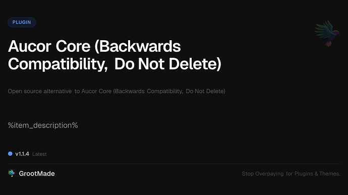 Aucor Core (Backwards Compatibility, Do Not Delete)