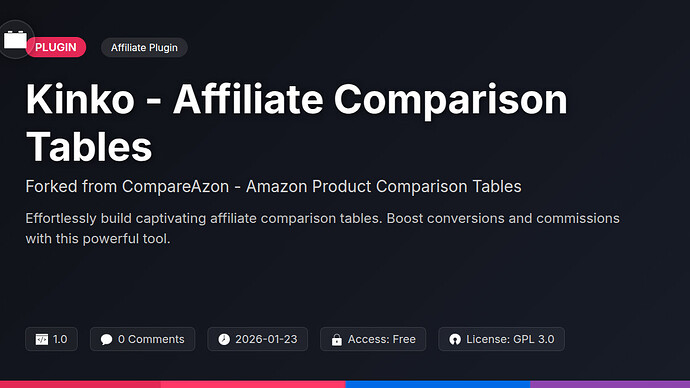 CompareAzon - Amazon Product Comparison Tables