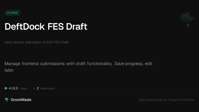 DeftDock FES Draft