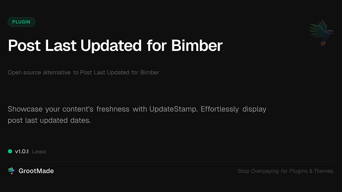 Post Last Updated for Bimber