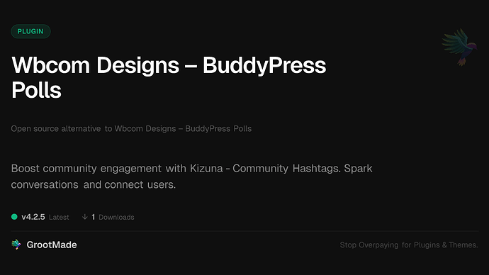 Wbcom Designs – BuddyPress Polls