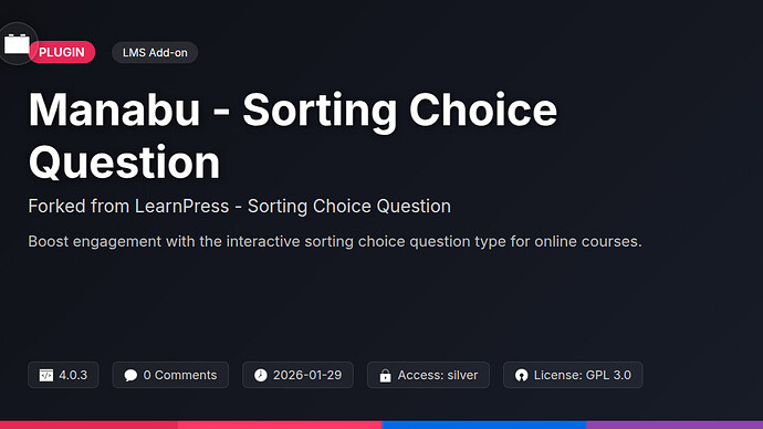 LearnDamien - Sorting Choice Question