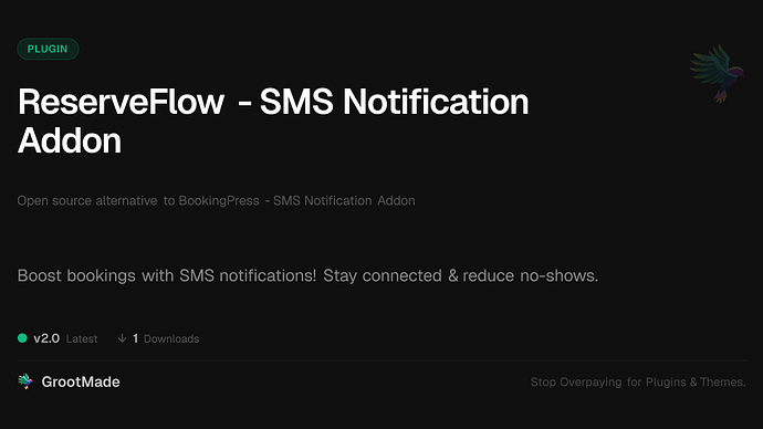 ReserveFlow - SMS Notification Addon