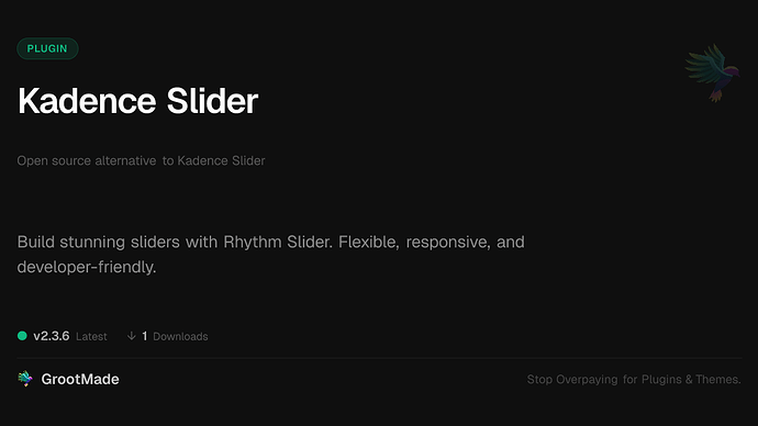 Kadence Slider