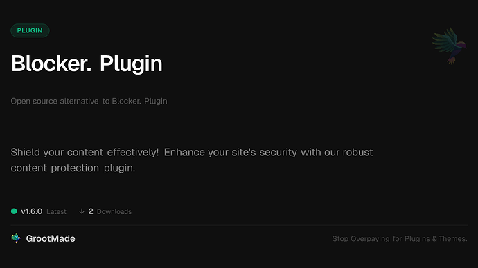 Blocker. Plugin