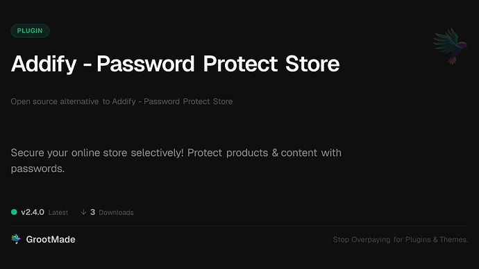 Addify - Password Protect Store