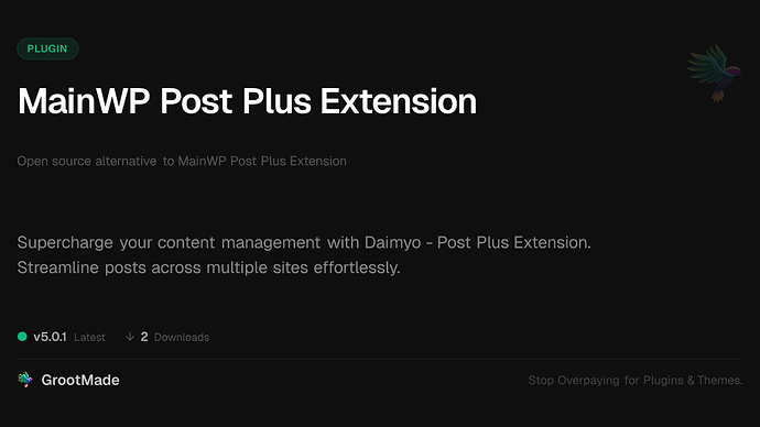 MainWP Post Plus Extension