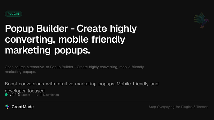Popup Builder - Create highly converting, mobile friendly marketing popups.
