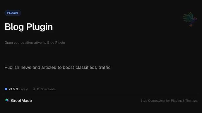 Blog Plugin