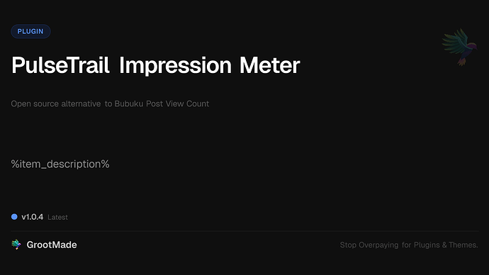 PulseTrail Impression Meter