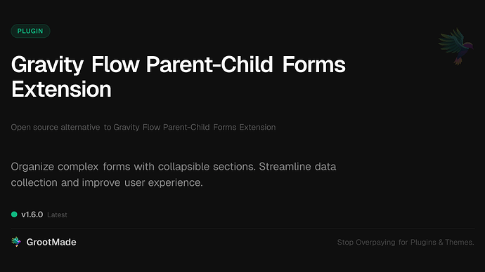 Gravity Flow Parent-Child Forms Extension
