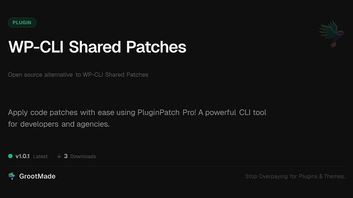 WP-CLI Shared Patches