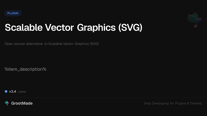 Scalable Vector Graphics (SVG)