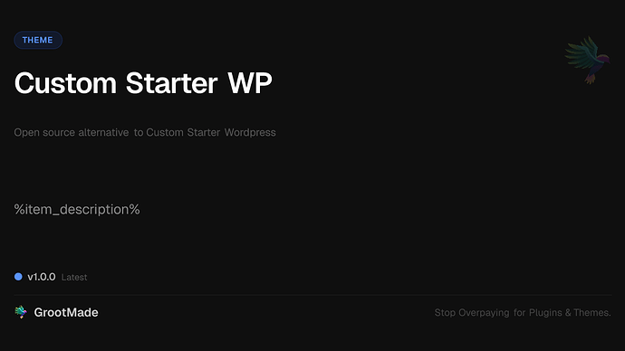 Custom Starter WP