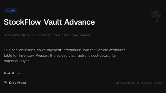 StockFlow Vault Advance