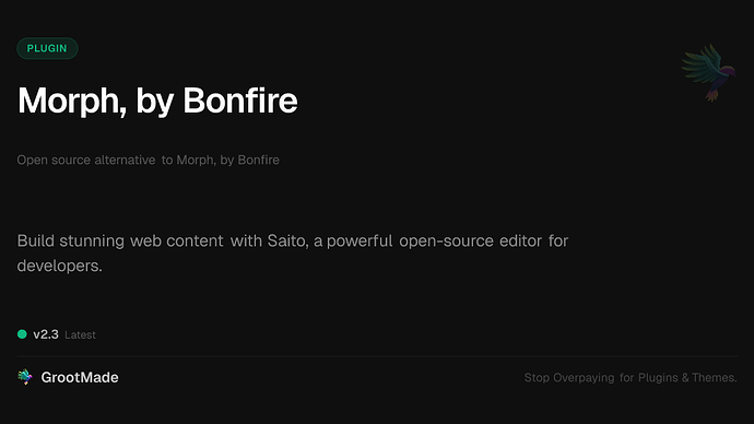 Morph, by Bonfire