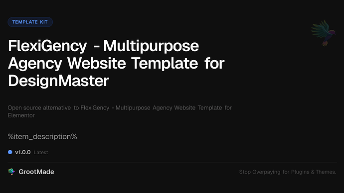 FlexiGency - Multipurpose Agency Website Template for DesignMaster