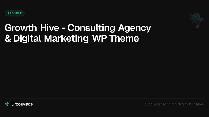 Growth Hive - Consulting Agency & Digital Marketing WP Theme