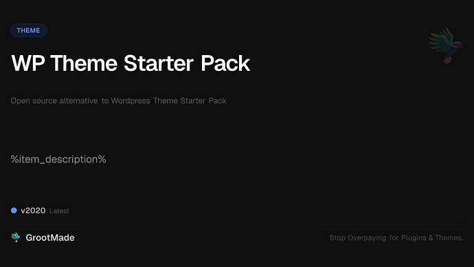 WP Theme Starter Pack