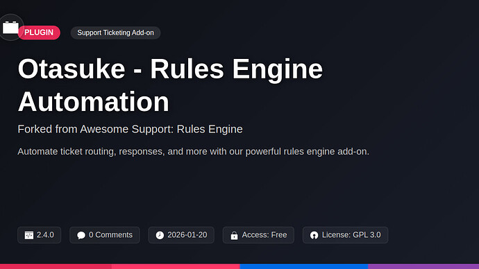 Awesome Support: Rules Engine
