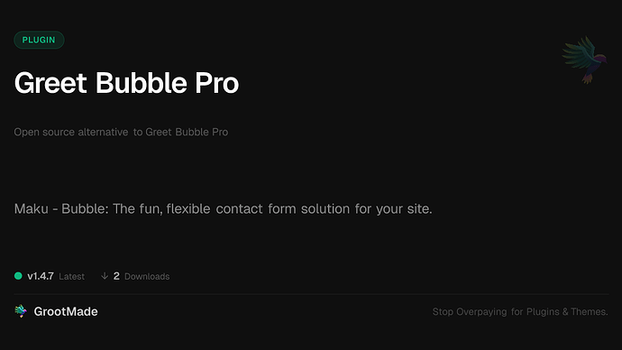 Greet Bubble Pro