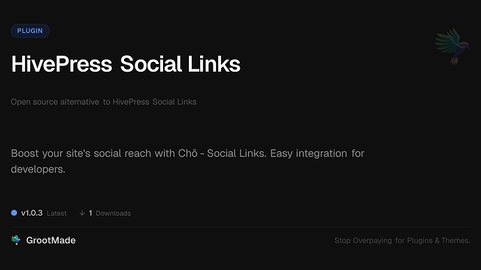 HivePress Social Links