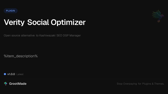 Verity Social Optimizer