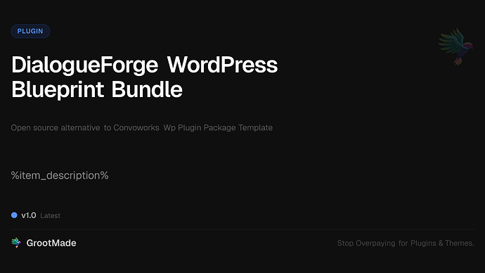 DialogueForge WordPress Blueprint Bundle