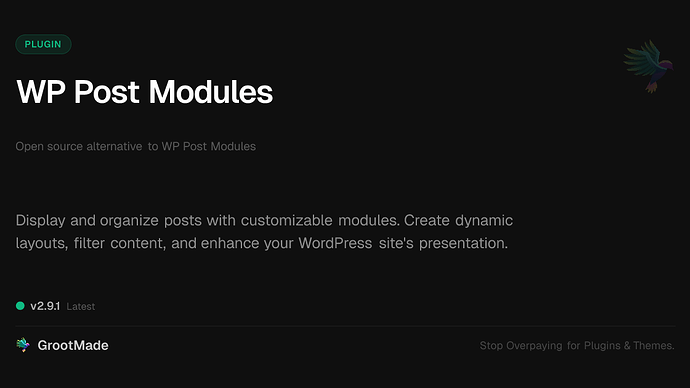WP Post Modules