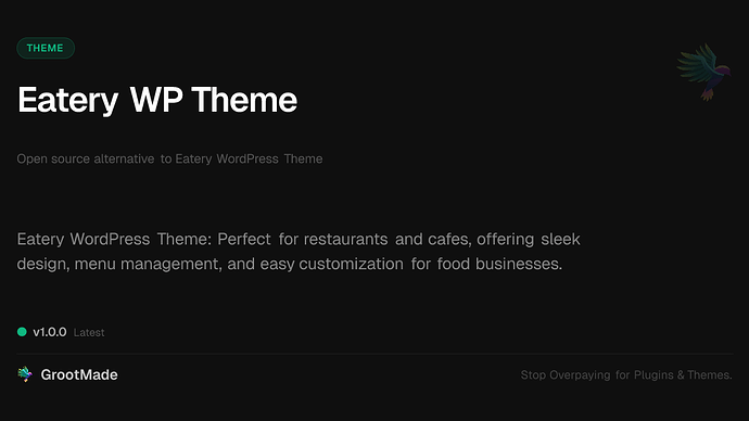 Eatery WP Theme