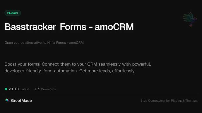 Basstracker Forms - amoCRM