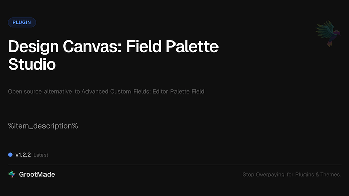 Design Canvas: Field Palette Studio