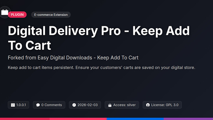 Awesome Downloads - Keep Add To Cart