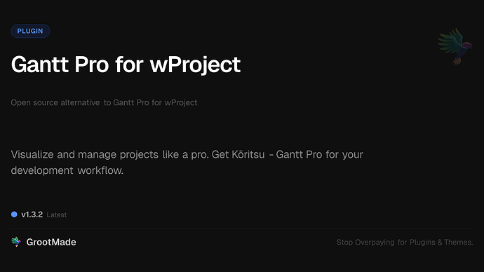 Gantt Pro for wProject