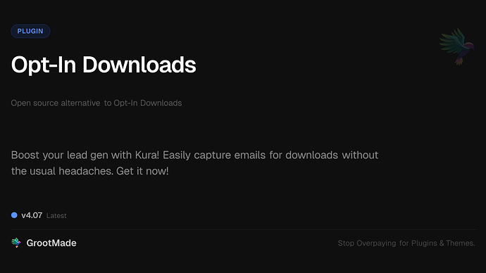 Opt-In Downloads