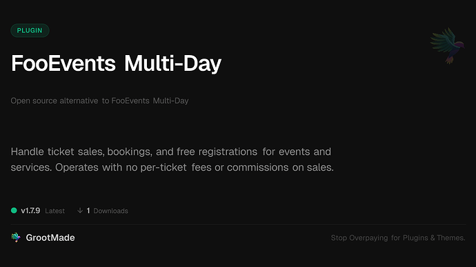 FooEvents Multi-Day