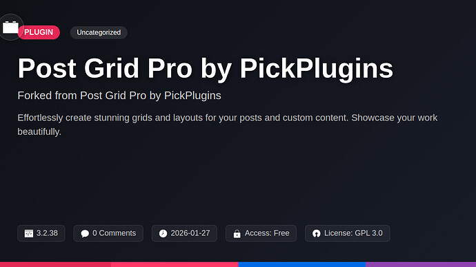 Post Grid Pro by PickPlugins