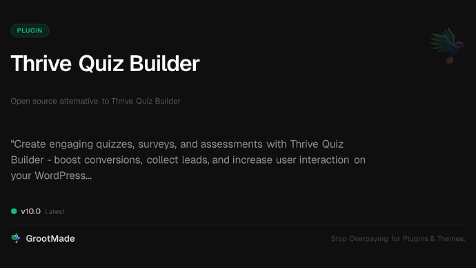 Thrive Quiz Builder