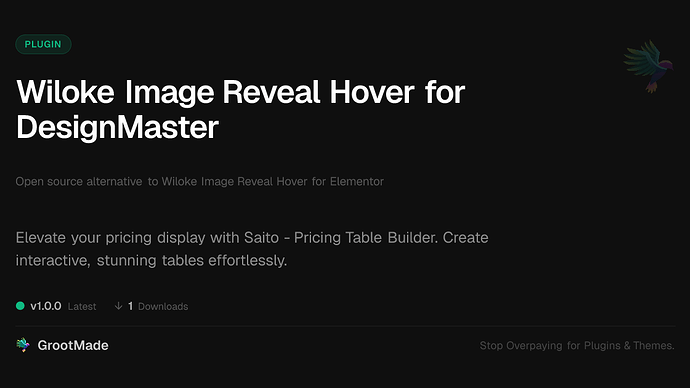 Wiloke Image Reveal Hover for DesignMaster